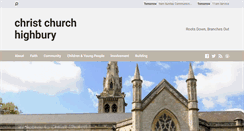 Desktop Screenshot of christchurchhighbury.com